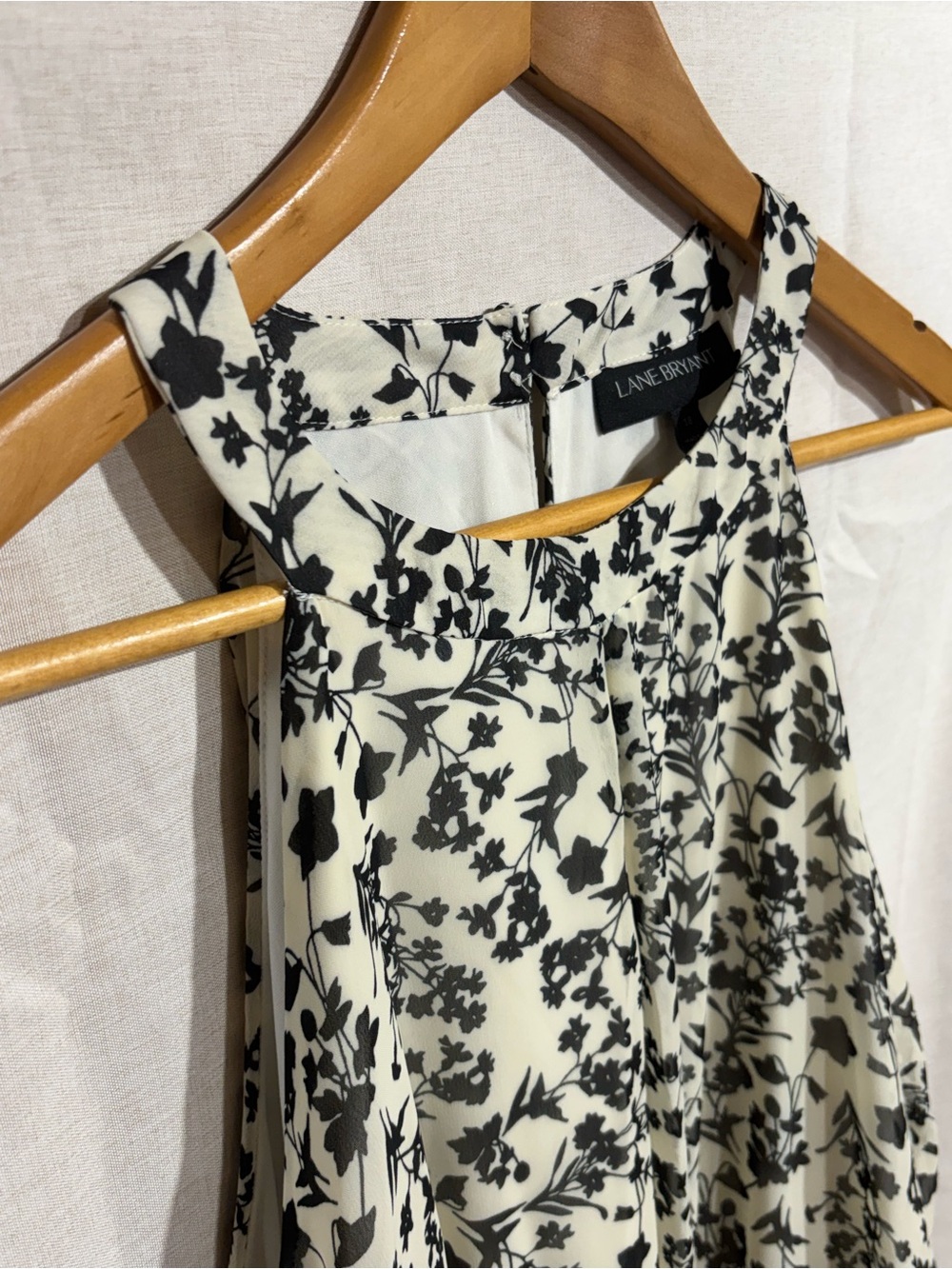 Lane Bryant Floral Halter Handkerchief Dress 18 - Picture 8 of 14